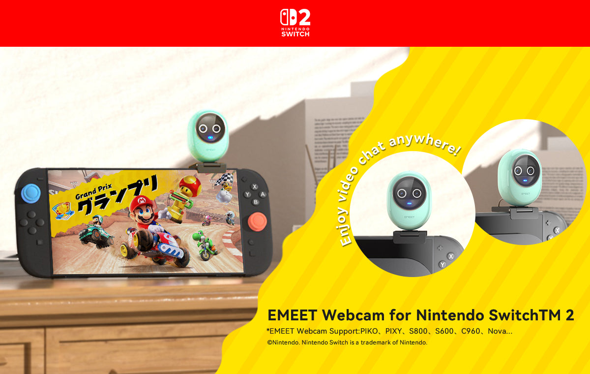 🎮 Good News: Most EMEET Webcams Are Now Compatible with Nintendo Switch 2!