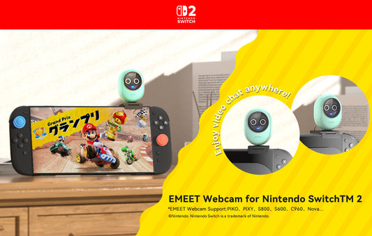 🎮 Good News: Most EMEET Webcams Are Now Compatible with Nintendo Switch 2!