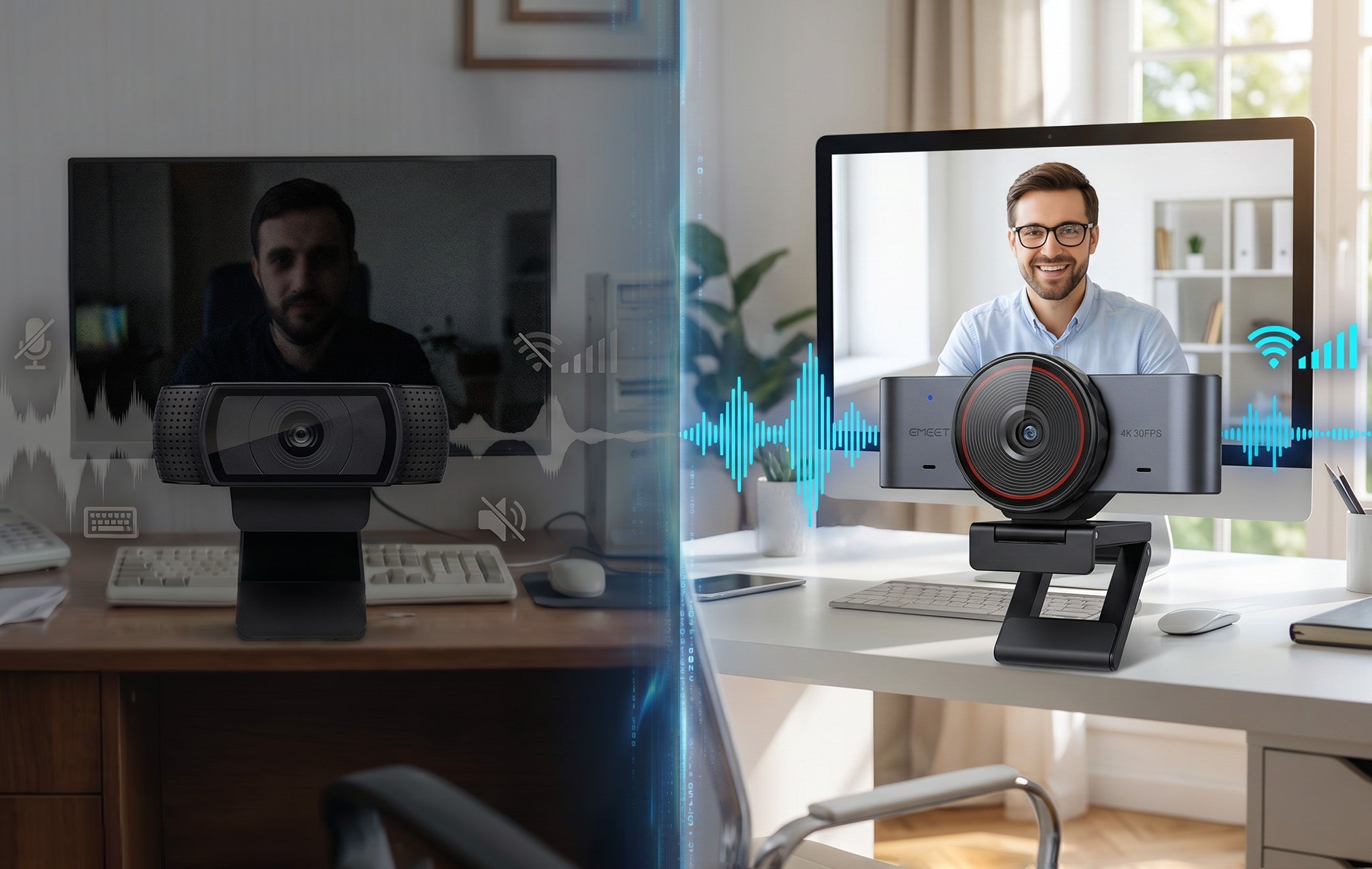 Quer uma webcam parecida com a Logitech C920, mas com áudio mais nítido?