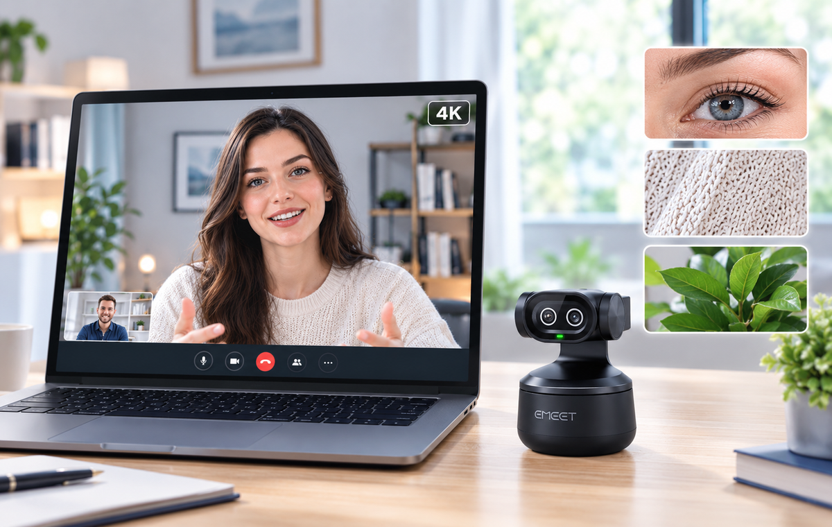 Why 4K Webcam Resolution Matters: Keeping Every Detail Clear in Meetings and Content Creation