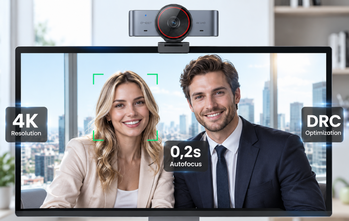 Best 4K Webcam for Clear Video in 2026: EMEET C960 Ultra vs Logitech MX Brio 4K