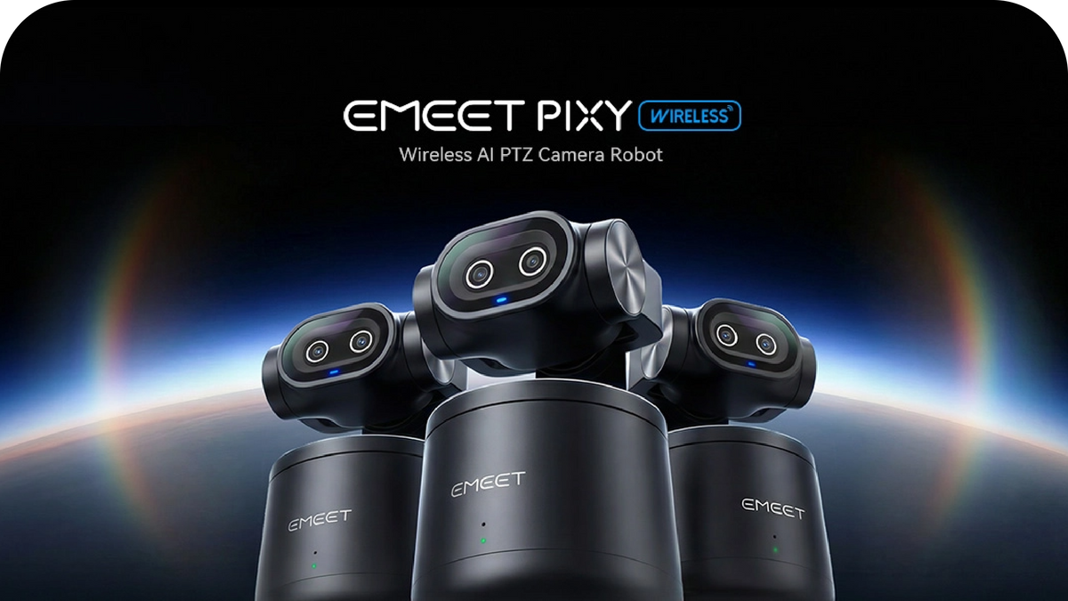 EMEET PIXY Wireless: liberdade sem fio para criar em 4K