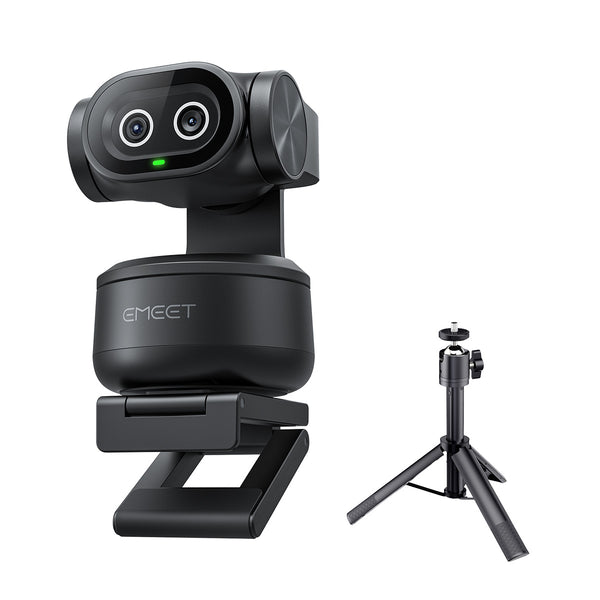 EMEET PIXY デュアルカメラPTZ 4Kウェブカメラ EMEET PIXY Dual-Camera AI PTZ 4K Webcam with Tripod
