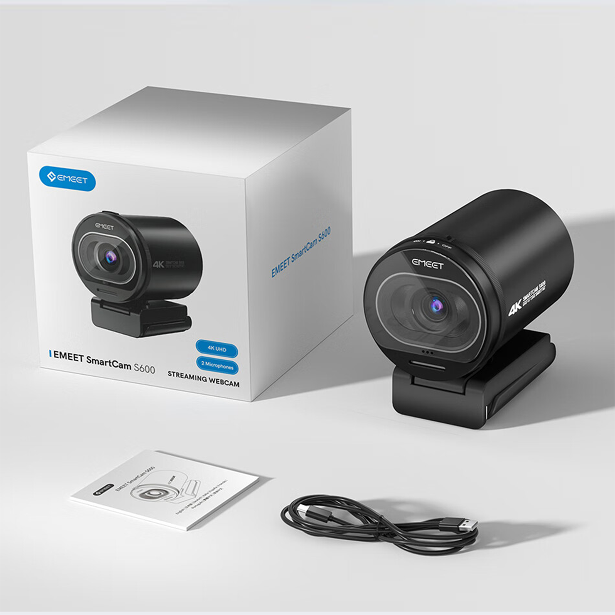 EMEET SmartCam S600 | 4K Ultra HD Webcam