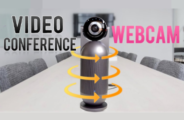 360 A.I. Webcam for Video Conference - EMEET Meeting Capsule