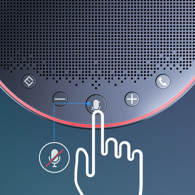 One-click to Mute Bluetooth Speakphone M3
