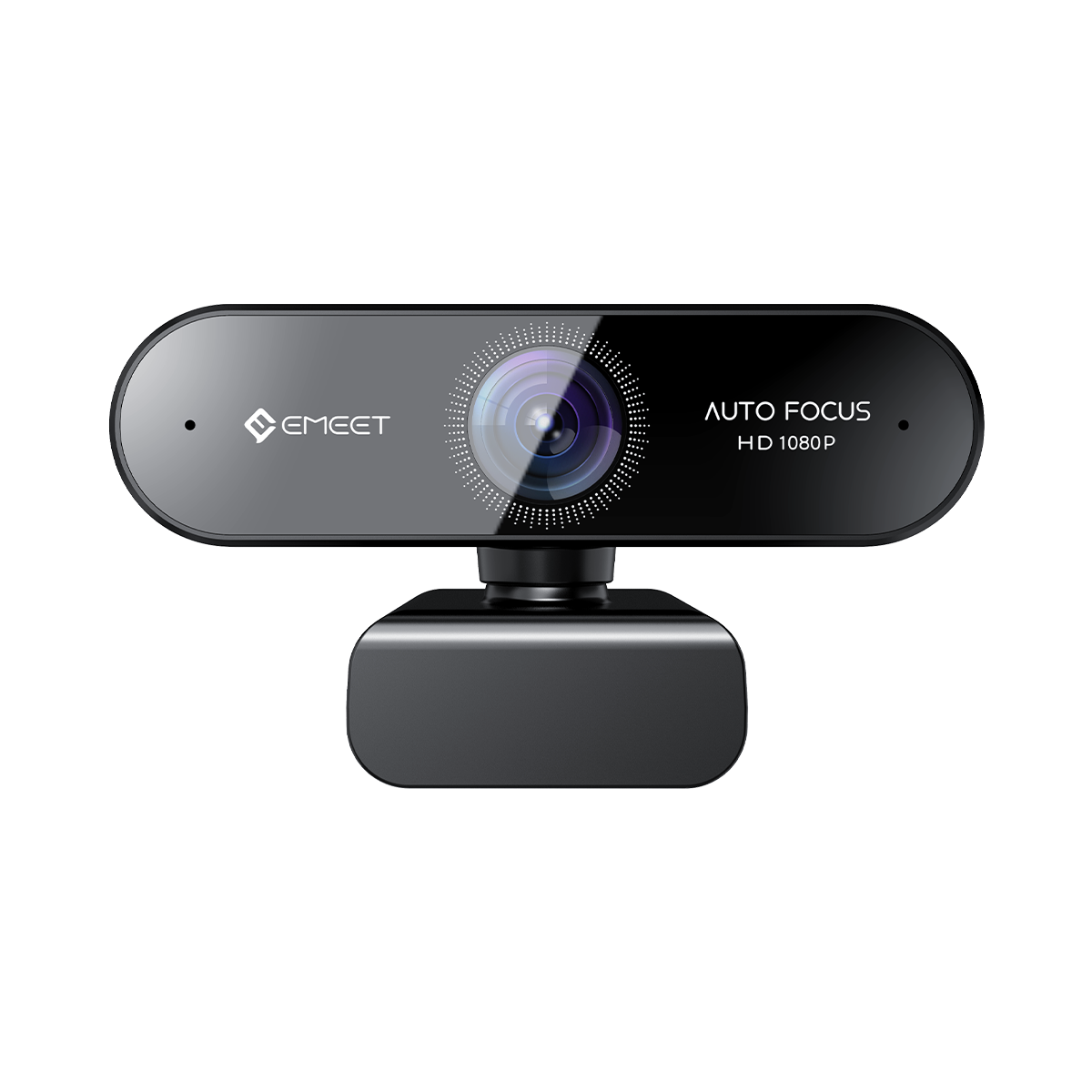 EMEET Webcam Web Camera 1080P 60FPS HD Streaming Autofocus W/ Ring Light  Tripods
