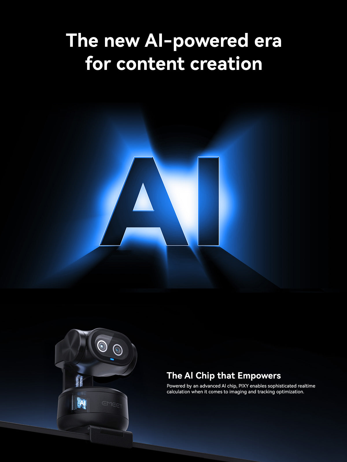 EMEET PIXY Dual-Camera AI PTZ 4K Webcam