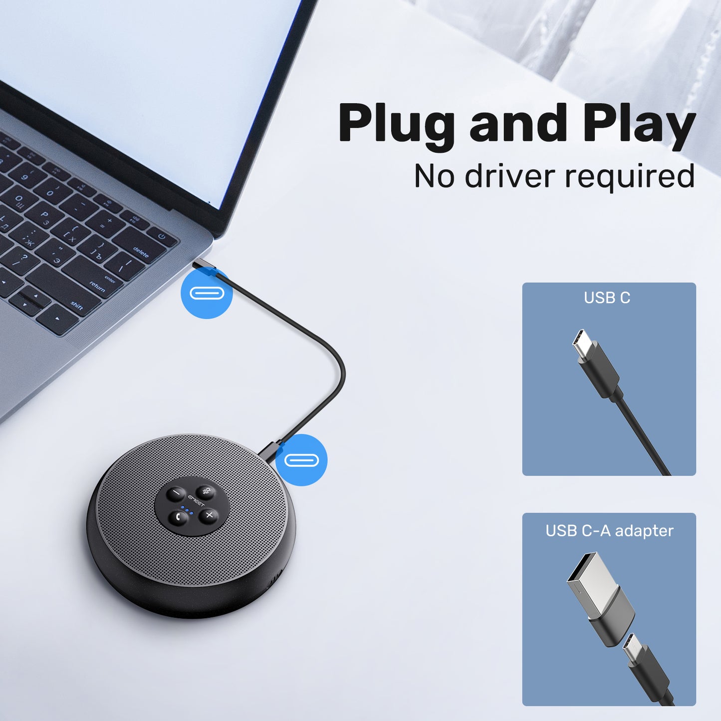 Plug and Play - USB Speaker Microphone M1A